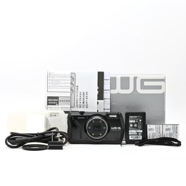 ＜良品＞ RICOH WG-6 ブラック｜20m防水・耐衝撃・防塵・耐寒｜4K動画対応｜CALSモード搭載｜業務・現場撮影向け