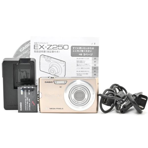 【中古】「非常に良い」CASIO デジタルカメラ EXLIM ZOOM EX-Z250 ゴールド EX-Z250GD 良品＞ CASIO デジタルカメラ EXLIM ZOOM EX-Z250 ゴールド EX-Z250GD