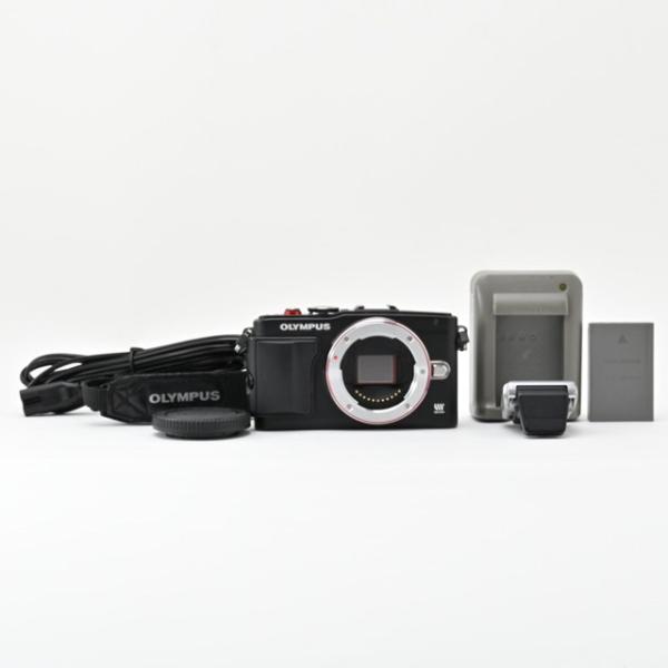 並品＞ OLYMPUS ミラーレス一眼 PEN Lite E-PL6 ボディ ブラック