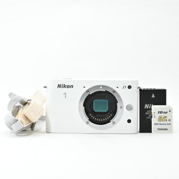 良品＞ Nikon ニコン 1 J1 ボディ ホワイト｜コンパクトミラーレス一眼