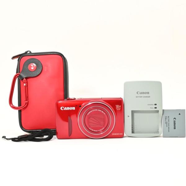 美品＞ Canon PowerShot SX600 HS レッド｜光学18倍ズーム搭載