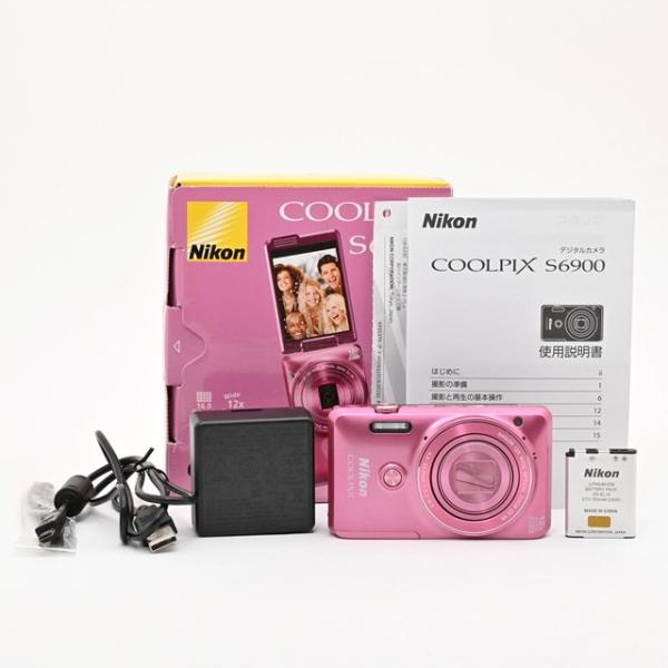Nikon COOLPIX S6900 グロッシーピンク 動作確認済み 美品＞ Nikon COOLPIX S6900 グロッシーピンク｜自撮り対応コンデジ