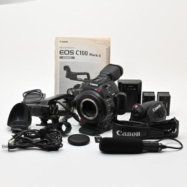 ＜良品＞ Canon EOS C100 Mark II ボディ｜EFマウント｜デジタルシネマカメラ｜通電時間わずか180時間