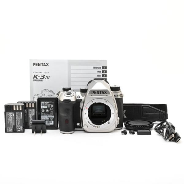 ＜美品＞ PENTAX K-3 Mark III ボディ シルバー｜デジタル一眼レフ｜シャッター数3,651枚｜高性能APS-C機
