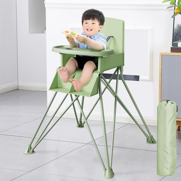 ベビーチェア 折りたたみ ハイチェア トレー テーブル付 アウトドア キッズ 赤ちゃん ベビー 子供 一年保証