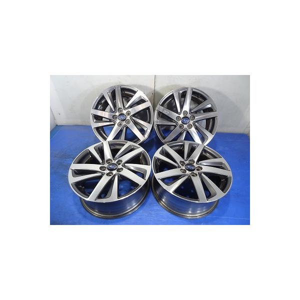 ◆スバル純正◆ 16ｘ6.5J +48 5穴 100★ 中古 アルミホイール 4本【福島発 送料無料】FUK-G18537★16インチ