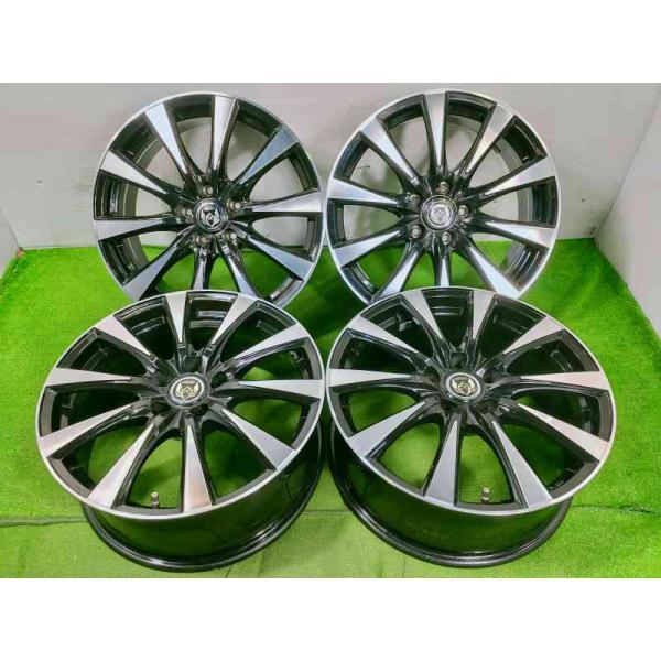 ◆RIZLEY◆ 18x7.5J +38 5穴 114.3 中古 アルミホイール 4本【宮城発 送料無料】MYG-C17064★