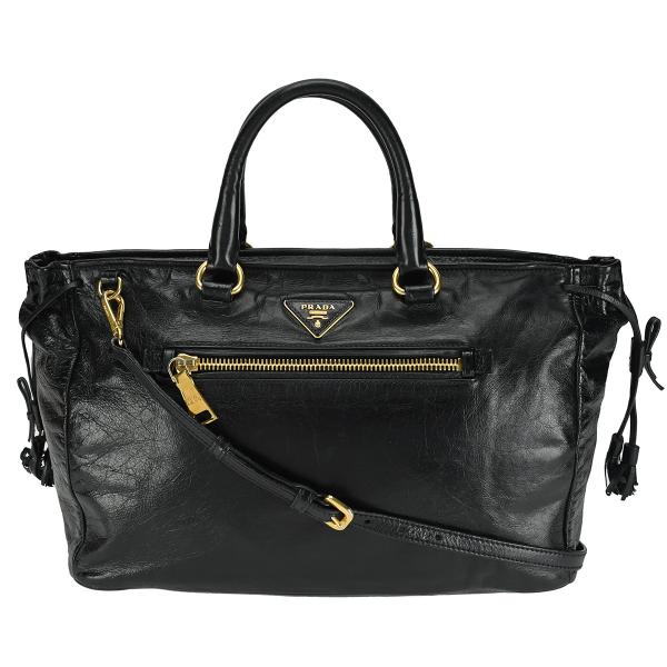 大人気✨プラダ　ショルダーバッグ　2way　 三角ロゴ　黒　ゴールド金具 sunrev_1-240001027639