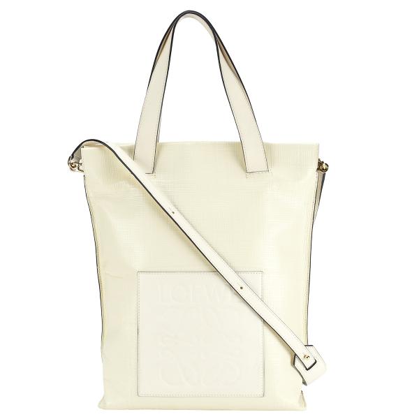 LOEWE（ロエベ） LOEWE 2way トートバッグ 330.17 ホワイト 白 レザー