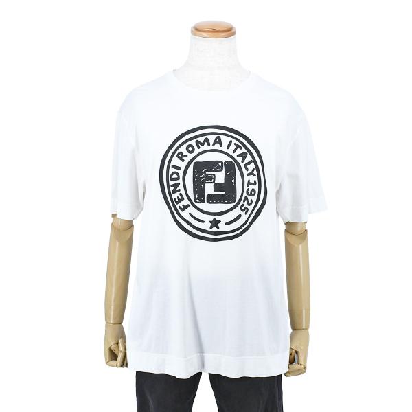 【美品】FENDI フェンディ　デザイン半袖Tシャツ 8A 130センチ FENDI（フェンディ） オーバーサイズ 半袖 Tシャツ ロゴプリント