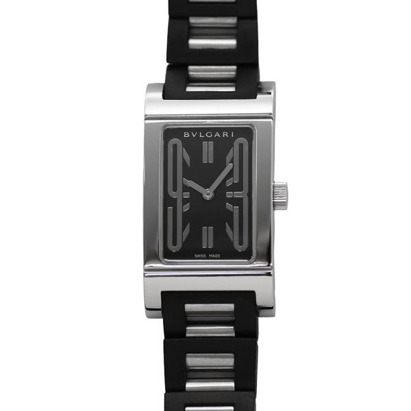 【レッタンゴロ】BVLGARI ブルガリ 時計 RT39S レディース☆極美品☆ BVLGARI（ブルガリ） レッタンゴロ レディース クォーツ SS ラバー