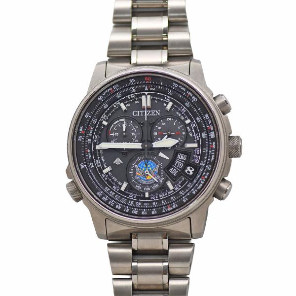 シチズン CITIZEN プロマスター SKYシリーズ ブルーインパルス エコドライブ電波時計 ダイレクトフライト ディスク式 BY0080-65E 中古