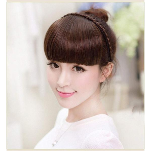 Cexin セシン レディース 前髪ウィッグ 前髪付き 三つ編み カチューシャ エクステ ウィッグ フルバング前髪 ぱーつん 厚い ス Buyee Servis Zakupok Tretim Licom Buyee Pokupajte Iz Yaponii