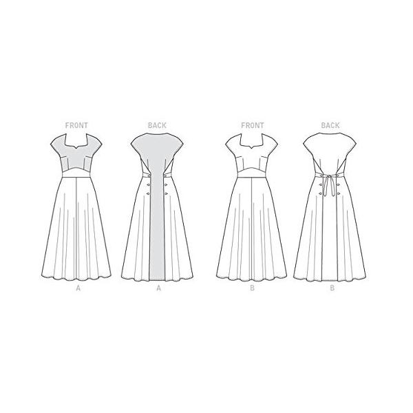 Butterickレトロ 1952年代 プルオーバー バックラップ ワンピースドレスの型紙セット サイズ Us6 8 10 12 14 B6 Oze Reien Jp Index Php