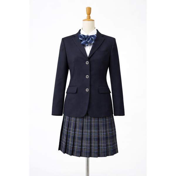 【在庫処分品】カンコー学生服　女子ブレザー（ジャケット）　ウール50% ポリエステル50％　３つボタン　バッジ穴あり