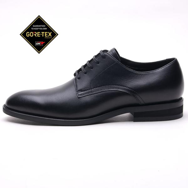 通勤快足 防水 ビジネスシューズ メンズ 革靴 TK7715 ブラック AM77151