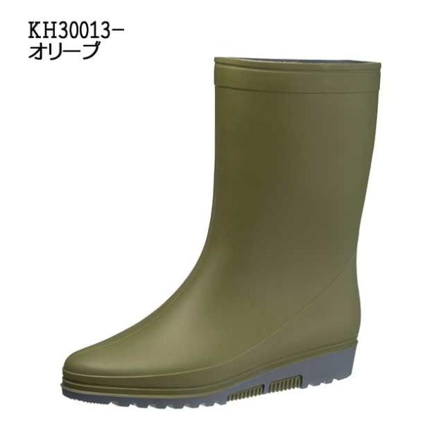 長靴 レディース レインブーツ シンプル 無地 アサヒ R307 オリーブ