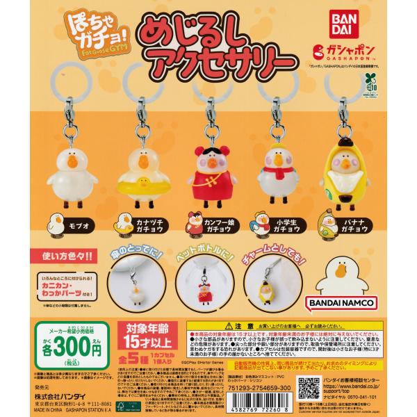 ぽちゃガチョ！ めじるしアクセサリー [全5種セット フルコンプ