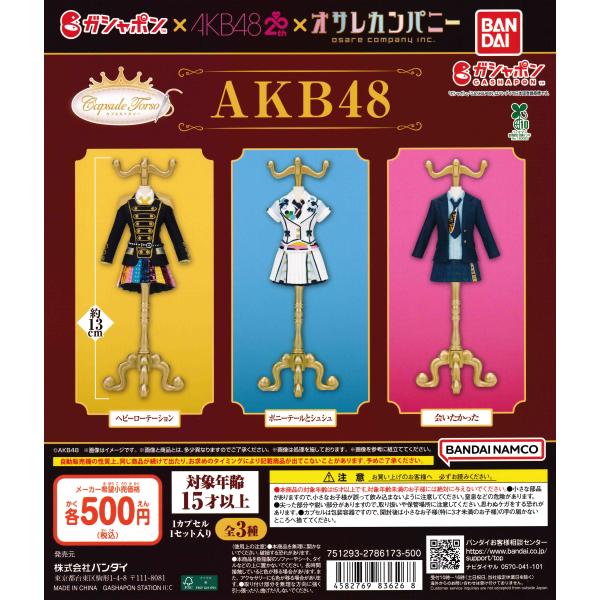 Capsule カプセル トルソー AKB48 [全3種セット フルコンプ