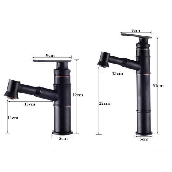 黒古代プル蛇口銅プルボウル盆地ホットとコールド混合水ドラゴンメッキゴールド蛇口 キッチン蛇口シン 浴室用水栓 シングルレバーワンホール水栓 洗面蛇口 キッチン Sunsetstore 浴室用水栓