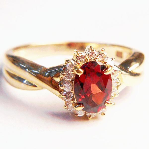 モンコテ K18 18金 リング ガーネット 13号 moncote 約1.1g imgrc0126917045.jpg