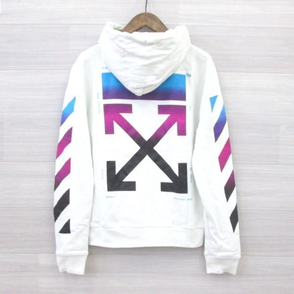 OFF-WHITE MAIN LABEL パーカー 美品 オフホワイト 迷彩