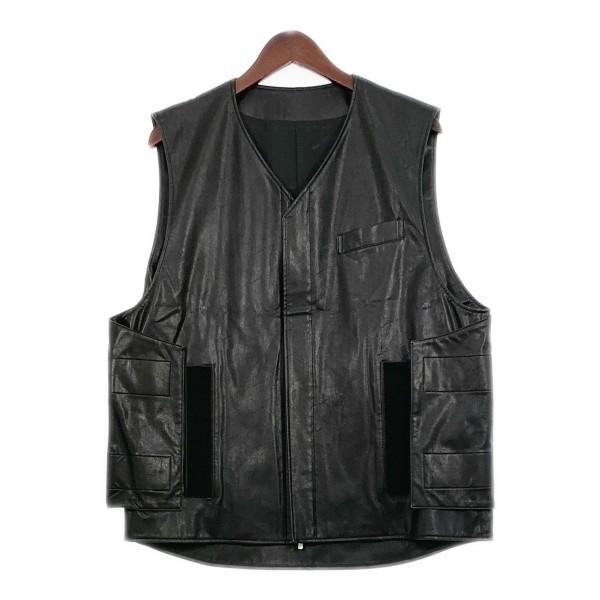 stein シュタイン FAKE LEATHER VEST フェイクレザー ベスト ST.229 美品 ジップ ジレ 日本製 メンズ Sサイズ  ブラック アウター DM4730■ :1-240001570220:サンステップ Yahoo!店 - 通販 - Yahoo!ショッピング