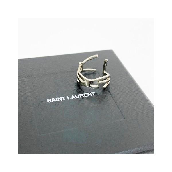 サンローラン YSL メタル オピウム ツイスト リング 指輪 美品 古着 箱