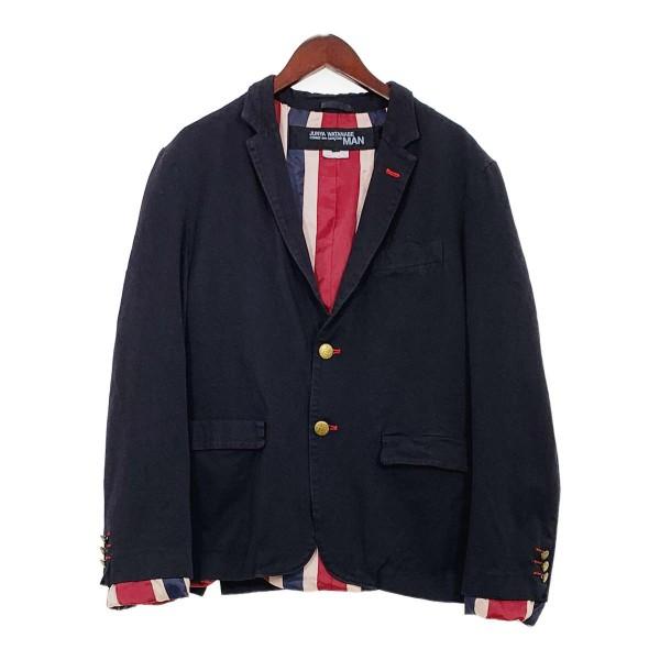 ジュンヤワタナベマン テーラード ジャケット 古着 AD2008 WB-J018 シングル 2B コムデギャルソン JUNYA WATANABE  MAN アウター DM6825■