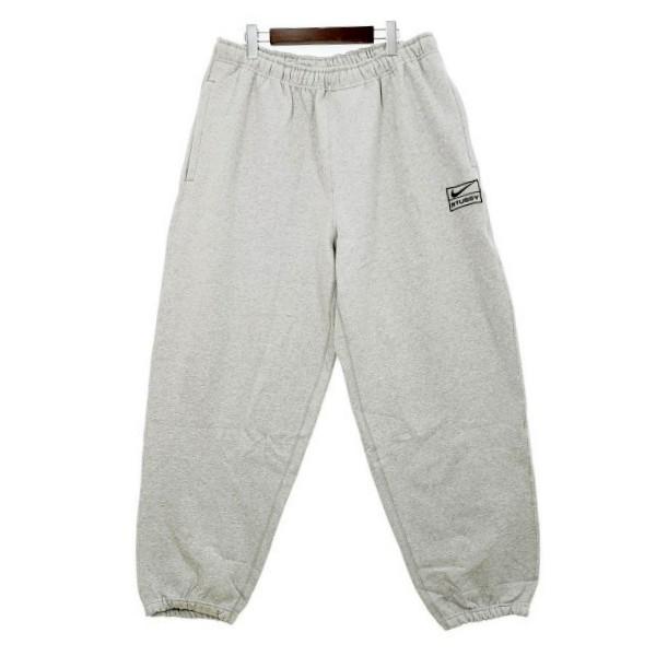 NIKE STUSSY スウェット パンツ DO9340-063 新品同様 イージーパンツ ロゴ ボトム 裏起毛 メンズ XLサイズ グレー ナイキ ステューシー ズボン DM7298■ NIKE STUSSY スウェット パンツ DO9340-063 新品同様 イージーパンツ ロゴ ボトム 裏起毛 メンズ XLサイズ グレー ナイキ ステューシー ズボン DM7298■