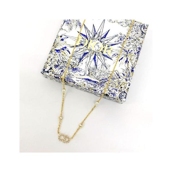 クリスチャンディオール CD CLAIR D LUNE ネックレス 美品 パール