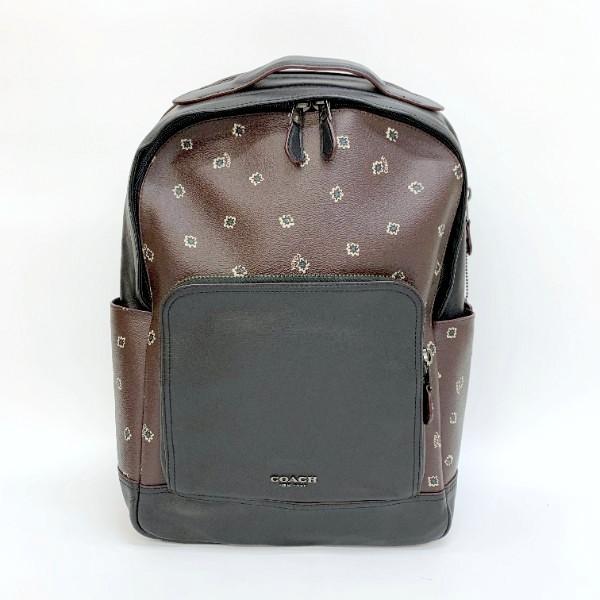 COACH コーチ Graham Backpack With Spikey Diamond Print グラハム