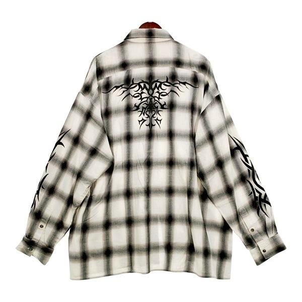 el conductorH オーバーサイズチェックシャツ