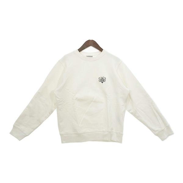 dior ディオール　メンズ　蜂刺繍 ホワイト トレーナー　Lサイズ dior ディオールメンズ蜂刺繍 ホワイト トレーナーLサイズ