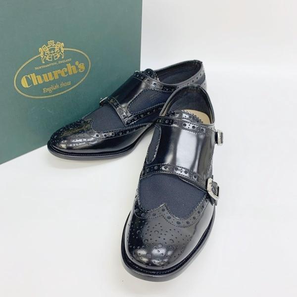 church's チャーチ ダブルモンク レザーシューズ