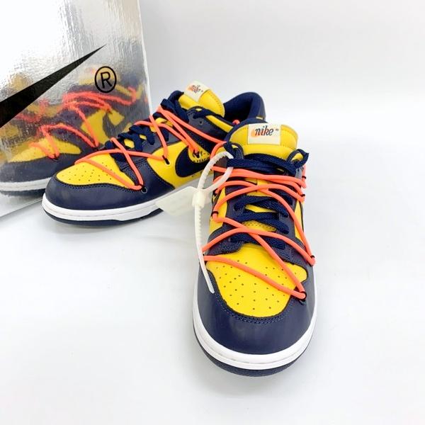 NIKE DUNK LOW LTHR OFF-WHITE CT0856-700 MICHIGAN ダンク ロー 