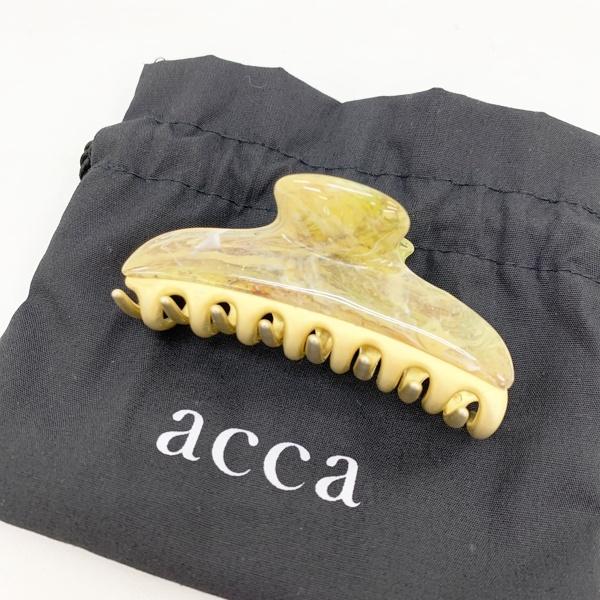 acca ヘアクリップ　美品　バレッタ　パール acca（アッカ） ヘアクリップ バレッタ ヘアアクセサリー 髪留め