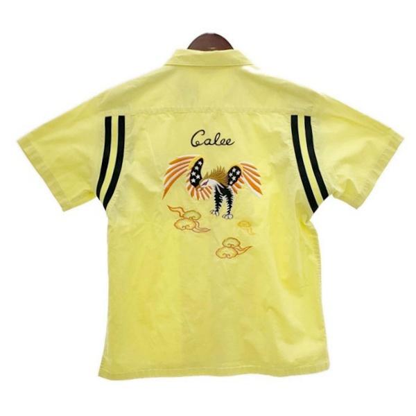 CALEE（キャリー） CALEE EAGLE EMBROIDERY S/S BOWLING SHIRT