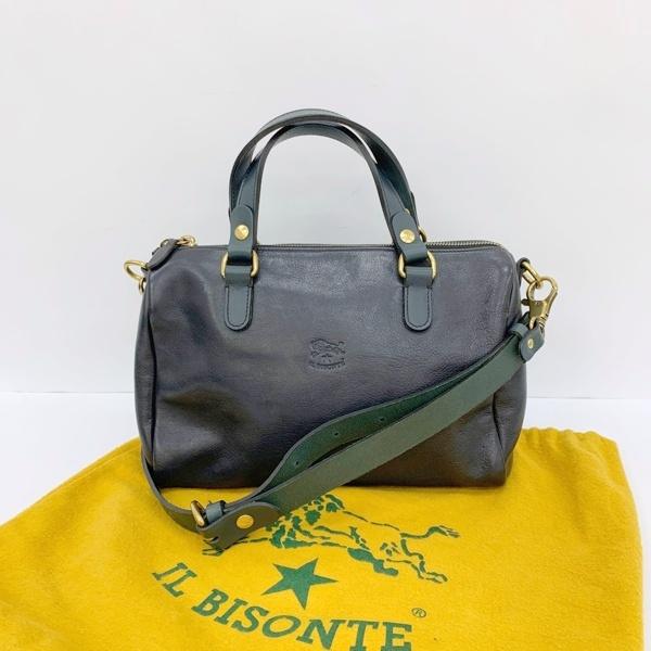 IL BISONTE（イルビゾンテ） 2WAY レザー ミニ ボストンバッグ