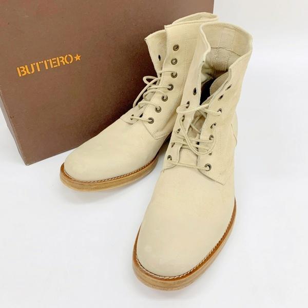 【最終値下】BUTTERO ベージュ スエード レースアップシューズ　40 BUTTERO ベージュ スエード レースアップシューズ40