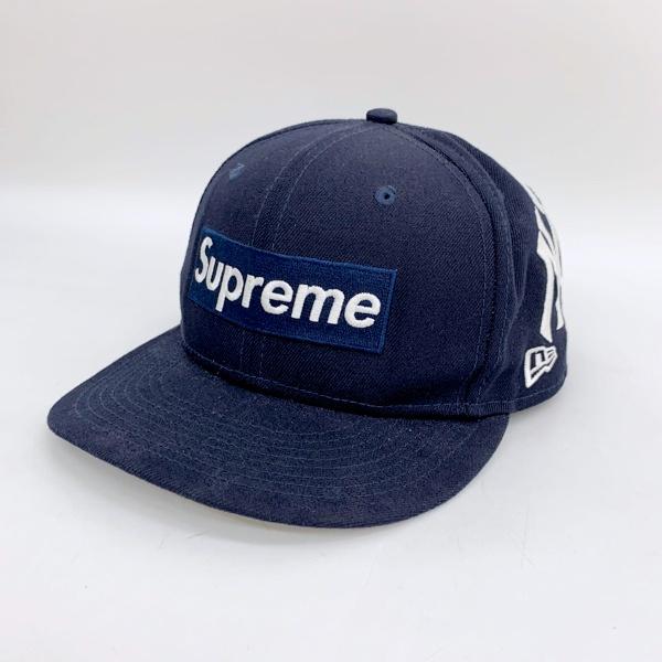 Supreme 59FIFTY キャップ ネイビー 7 3/4 NYロゴ BOX