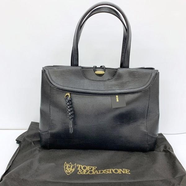 TOFF&LOADSTONE トフアンドロードストーン トートバッグ トグルリザード ビジネスバッグ レザー カバン 肩掛け レディース ブラック 鞄 IF15162■