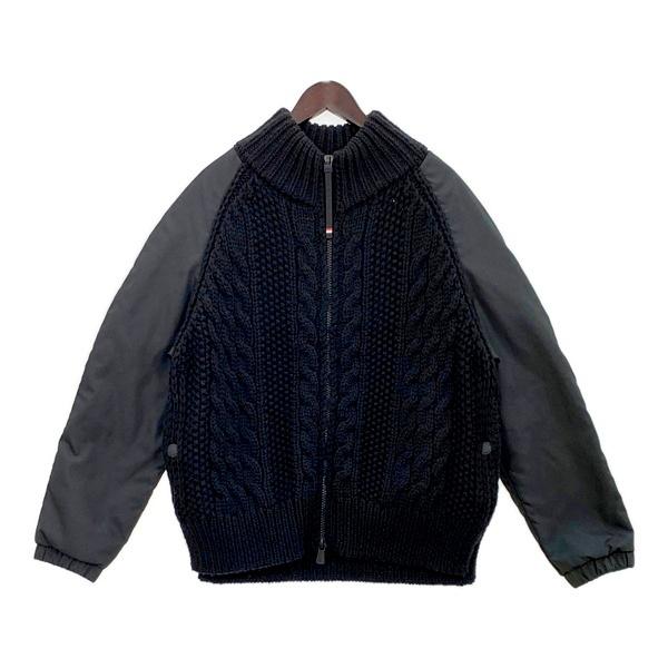 MONCLER GRENOBLE CARDIGAN TRICOT ニット 異素材 ブルゾン ジャケット  