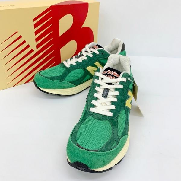 27cm 新品 ニューバランス M990GG3 緑 USA製 990V3 New Balance M990GG3 27センチ