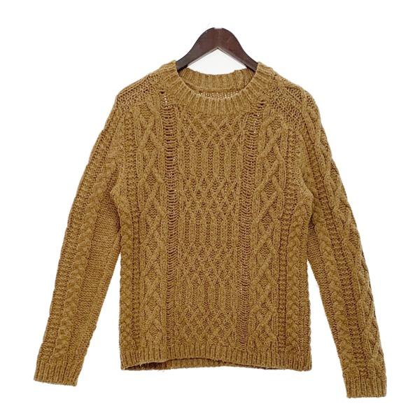 Maison Margiela ケーブルニットセーターアルパカブラウン