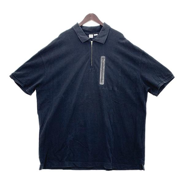 RUNDOM IDENTITES ハーフジップ ポロシャツ JS-15 半袖 コットン 無地