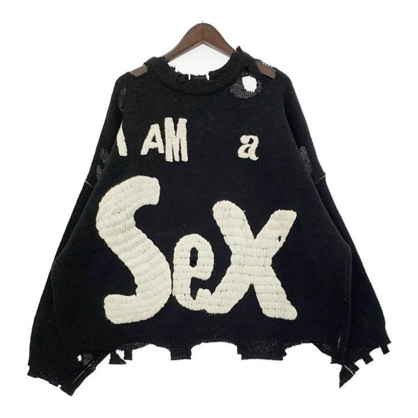 SAINT MICHAEL SEX PISTOLS 24AW SP CREW KNT ダメージ加工 ニット
