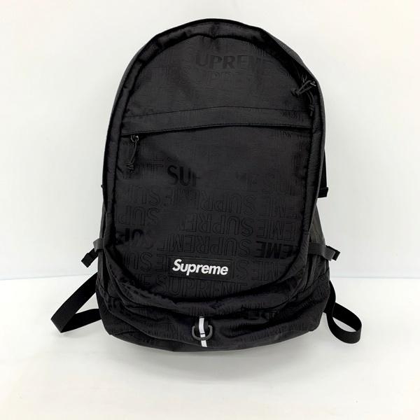 Supreme 19SS ボックスロゴ 総柄 バックパック 美品 リュック カバン  