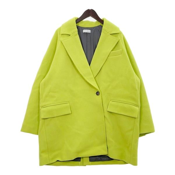 MAISON SPECIAL メゾンスペシャル チェスターコート ルーズジャケット 21232165103 レディース フリーサイズ ライム アウター DL17419■