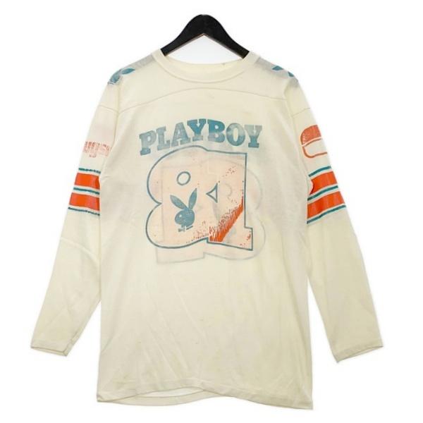 PLAYBOY（プレイボーイ） PLAYBOY 80s 90s フットボール Tシャツ 七分